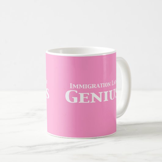 Einwanderungsrecht-Genie-Geschenke Kaffeetasse (VorderseiteRechts)