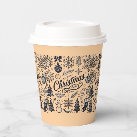 Einwegbecher oder Papierbecher für Weihnachten (Links)