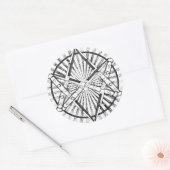 Einwegblättern, Rundkleber Runder Aufkleber (Umschlag)