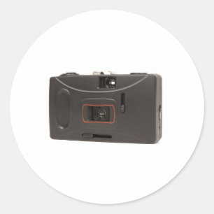 Einwegkamera Runder Aufkleber