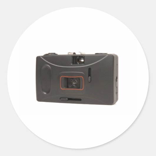 Einwegkamera Runder Aufkleber (Vorderseite)