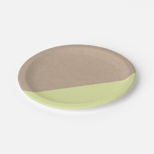 Einwegpapier für Kraft- und Pastellpapiere Pappteller (Schrägansicht)