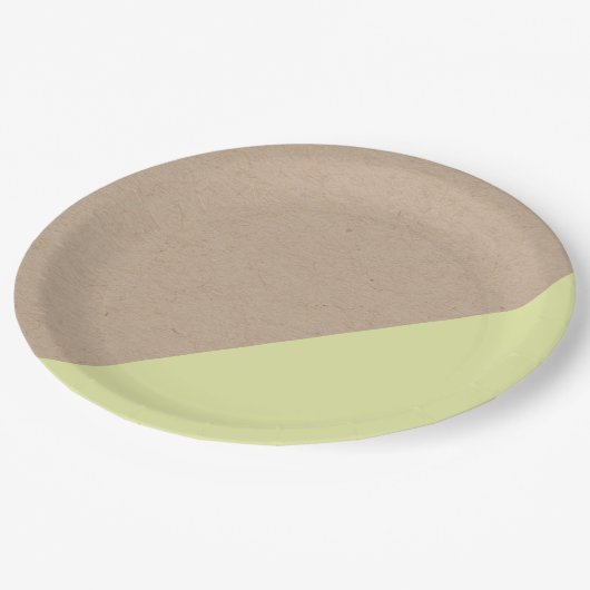 Einwegpapier für Kraft- und Pastellpapiere Pappteller (Schrägansicht)