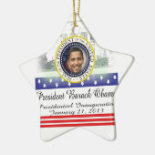 Einweihung 2013 Präsidenten-Barack Obama Keramik Ornament (Links)