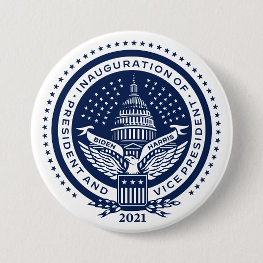 Einweihung des Biden Harris President Button (Vorderseite)