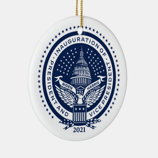 Einweihung des Biden Harris President Keramik Ornament (Rechts)
