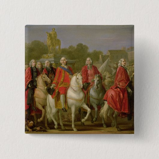 Einweihung des Platzes Louis XV Button (Vorderseite)