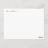 Einweihung (Leere Rückseite) Postkarte (Rückseite)