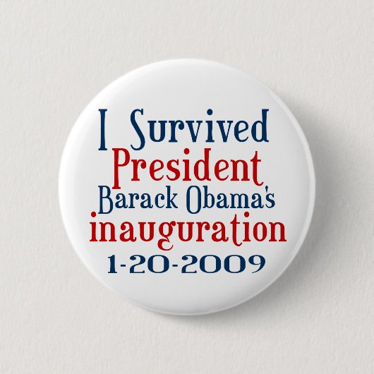 Einweihung Präsidenten Obamas Button (Vorderseite)