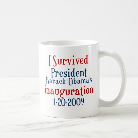 Einweihung Präsidenten Obamas Kaffeetasse (Rechts)