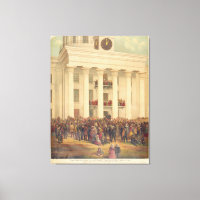 Einweihung von Jefferson Davis Ziviler Krieg