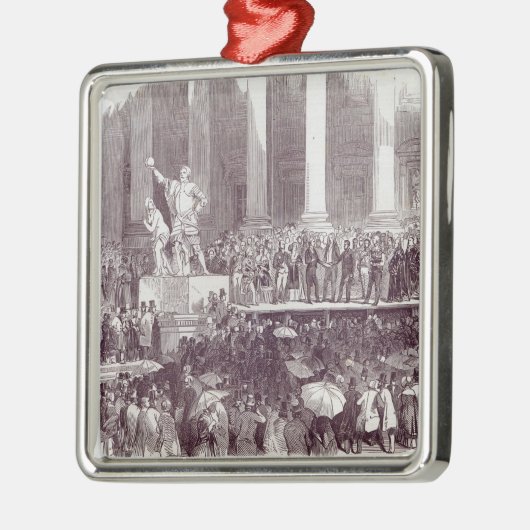 Einweihung von Präsidenten Polk: Der Eid Silbernes Ornament (Links)