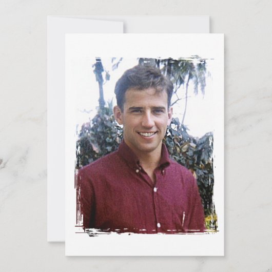 Einweihung von Young Joe Biden Feiertagskarte (Vorderseite)