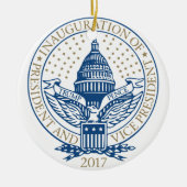 Einweihungs-Donald- TrumpMike-Pennys-Logo 2017 USA Keramikornament (Vorne)