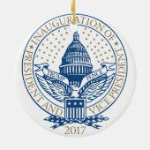 Einweihungs-Donald- TrumpMike-Pennys-Logo 2017 USA Keramikornament (Hinten)