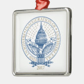 Einweihungs-Donald- TrumpMike-Pennys-Logo 2017 USA Silbernes Ornament (Links)