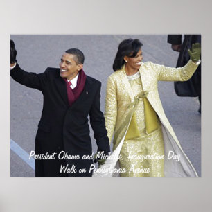 Einweihungs-Tagesweg Präsidenten-Obama Poster