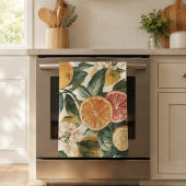 Einweihungsgeschenk Citrus Bloom Muster Geschirrtuch