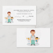 Einweihungskarte für Ärzte und Kinder Terminkarte (Vorne/Hinten)