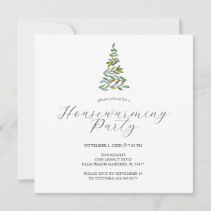 Einweihungsparty-Einladungen Minimal Weihnachten Einladung