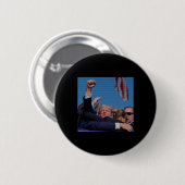 Einweihungsversuch - Trumps Kundgebung Pennsylvani Button (Vorne & Hinten)