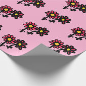 Einwickeln von Papierblumen Geschenkpapier (Ecke)