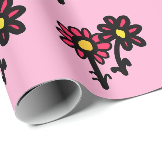 Einwickeln von Papierblumen Geschenkpapier (Rolleneckpunkt)