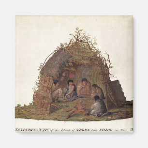 Einwohner der Insel von Terra Del Fuego Magnet