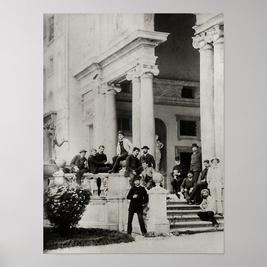 Einwohner der Villa Medici in Rom Poster (Vorne)