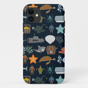 Einwohner des Ozeans Muster 1 Case-Mate iPhone Hülle