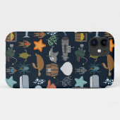Einwohner des Ozeans Muster 1 Case-Mate iPhone Hülle (Rückseite (Horizontal))