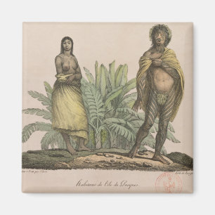 Einwohner von Osterinsel Magnet