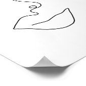 Einzeilige Kontaktfläche 1 Poster (Ecke)