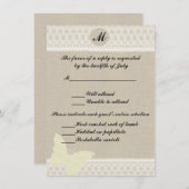 Einzel-Antwort-Karte Einladung (Vorne/Hinten)