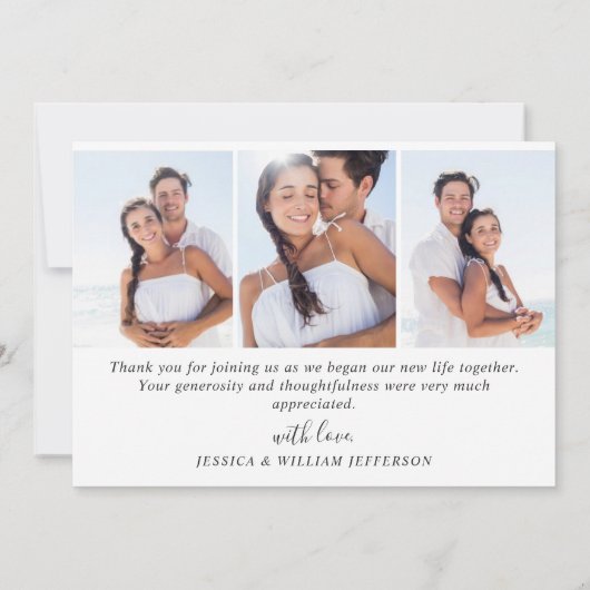 Einzel Elegant Eucalyptus Blue Roses 4 Dankeskarte (Rückseite)