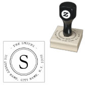 Einzel-Monogramm Gummistempel (Stempel)