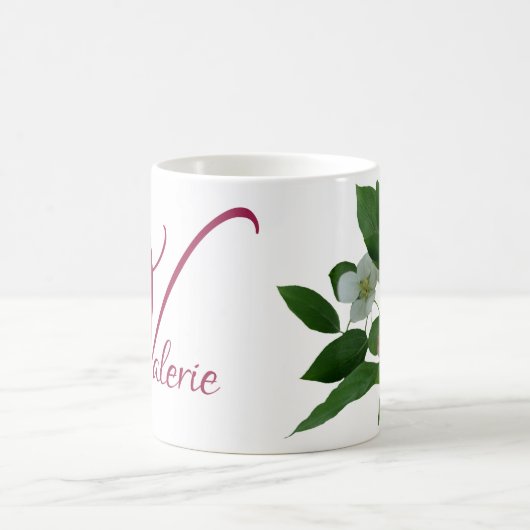 Einzel-Rosa-Blütenblume C Kaffeetasse (Mittel)