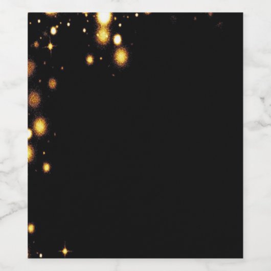 Einzel- und Gold-Bokeh-Getränkeetiketten Weinetikett (Einzelnes Label)