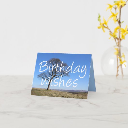 Einzelbaum, Baumliebhaber und Laubbbäume Karte (Gelbe Blume)