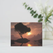 Einzelbaum-Postkarte Postkarte (Stehend Vorderseite)