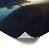 Einzelbaum unter der Starry Night Poster (Ecke)