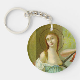 Einzelbild St. Agatha (M 003) Schlüsselanhänger