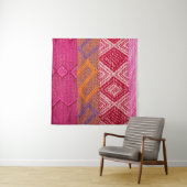 Einzelbilder mit indianischem Stoff mit bunten Fle Wandteppich (Beispiel)