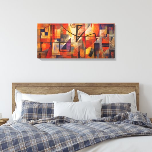 Einzeldesign-Abstract Leinwanddruck (Insitu (Schlafzimmer))