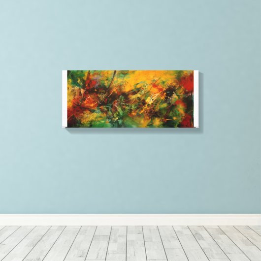 Einzeldesign-Abstract Leinwanddruck (Insitu (Holzboden))