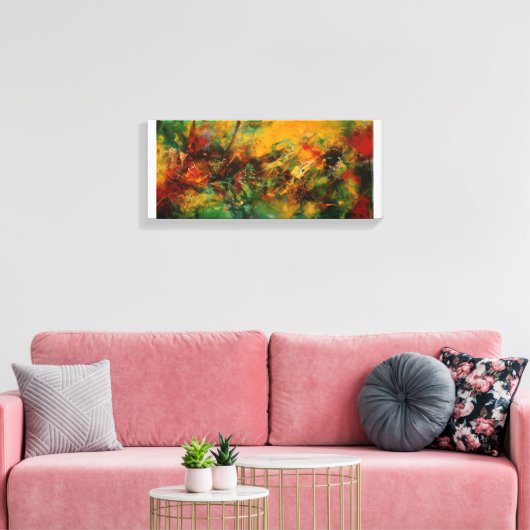 Einzeldesign-Abstract Leinwanddruck (Insitu (Wohnzimmer))