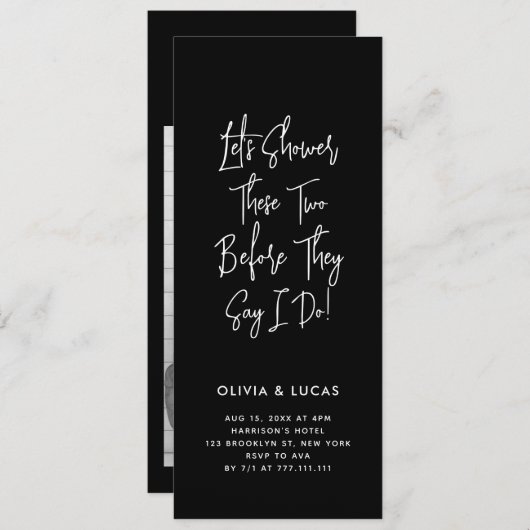 Einzeldusche, bevor sie sagen, ich mache Black Bri (Vorne/Hinten)