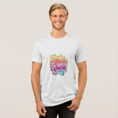 Einzelexhale Tri-Blend Shirt (Vorderseite voll)