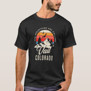 Einzelhandel Die Berge nennen Vail Colorado Bird T-Shirt