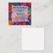 Einzelhandel mit modernen Kunstgalerien Quadratische Visitenkarte (Vorne/Hinten)